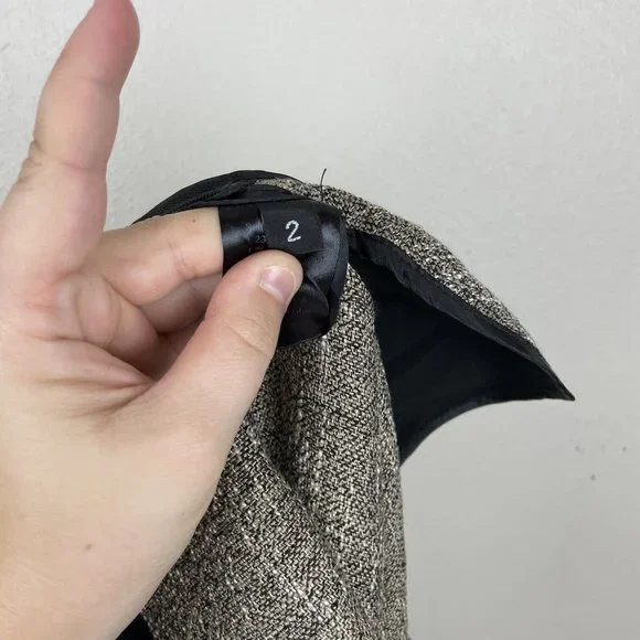 Rachel Comey Westside Pleated Linen Cuff Pants Size 2 Tweed Pockets Side Zip - Picture 9 of 11